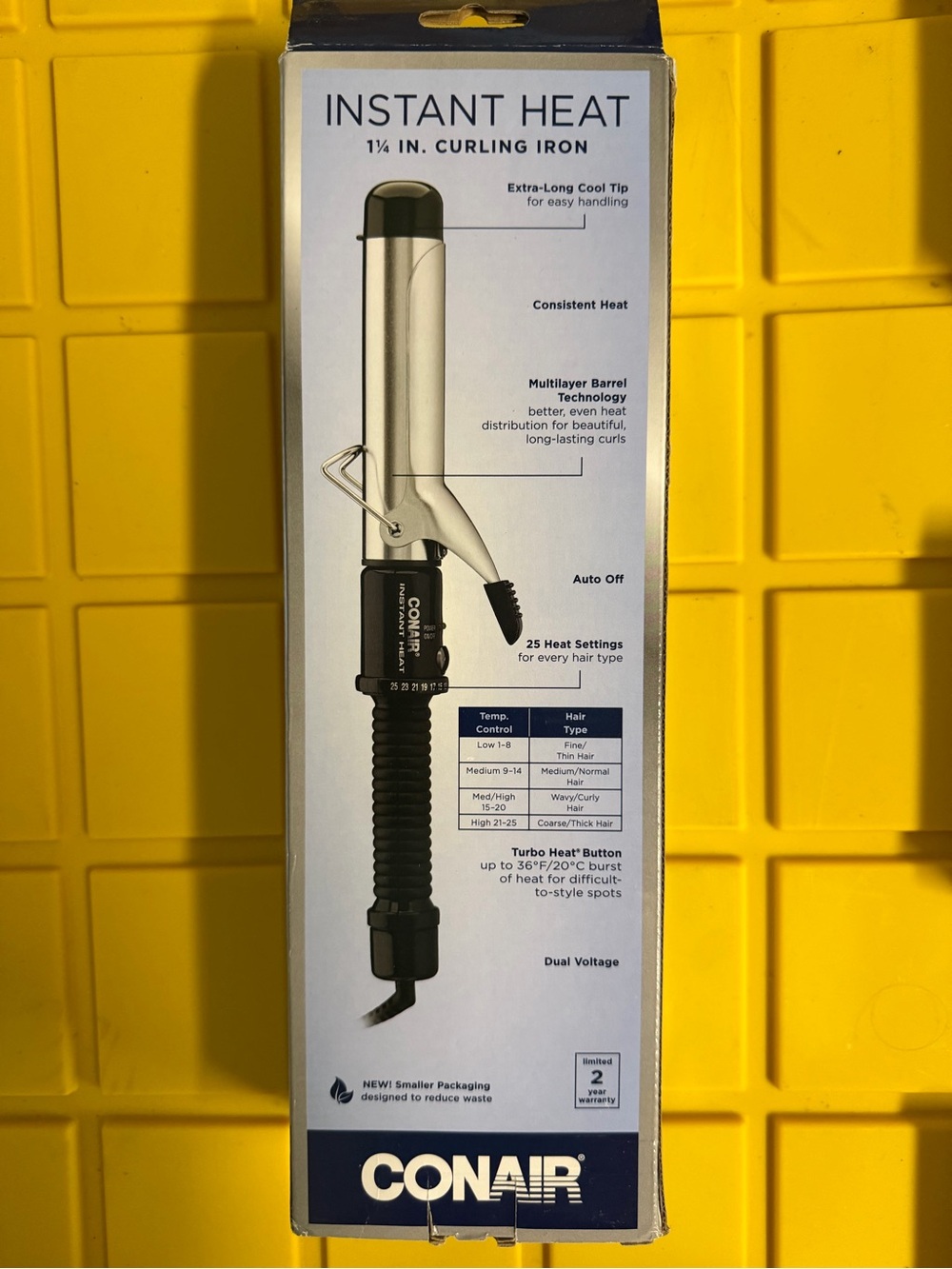 Instant Heat 1¼" Curling Iron in Silver